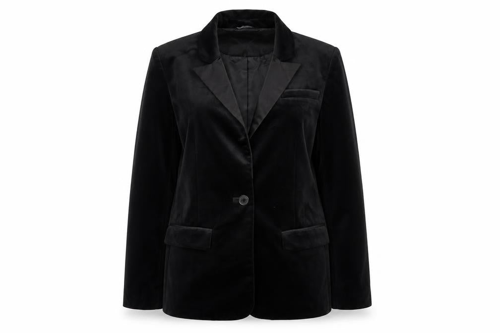 Very Womens Black Polyester Jacket Suit Jacket Size 10