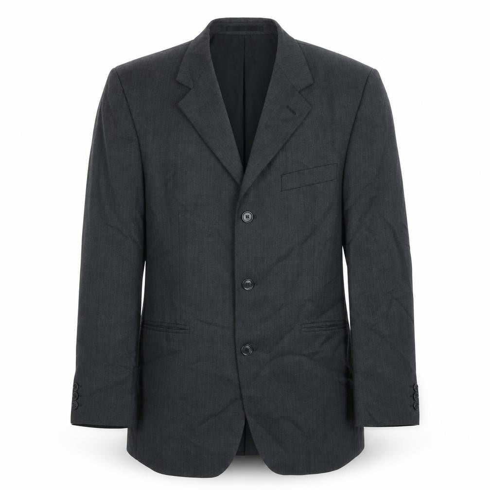 Burton Mens Grey Polyester Jacket Suit Jacket Size 40 Regular