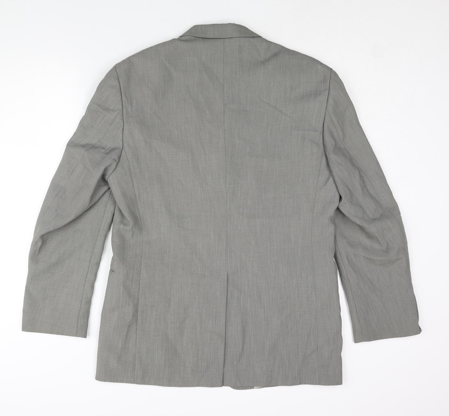 Wilson Mens Grey Polyester Jacket Suit Jacket Size 38 Regular