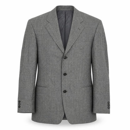 Benvenuto Mens Grey Wool Jacket Suit Jacket Size 40 Regular
