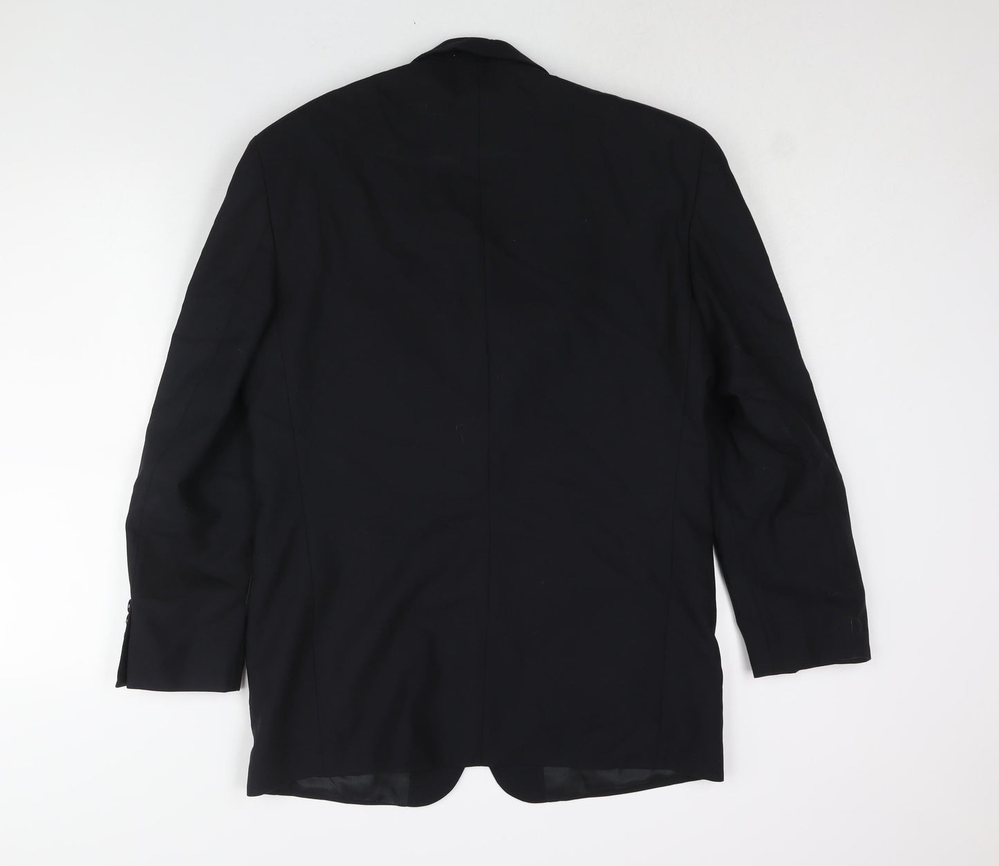 C&A Mens Black Wool Jacket Suit Jacket Size 40 Regular