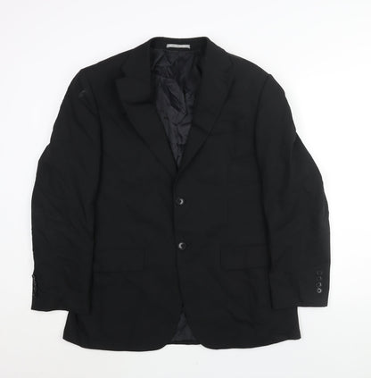 Next Mens Black Wool Jacket Suit Jacket Size 40 Regular