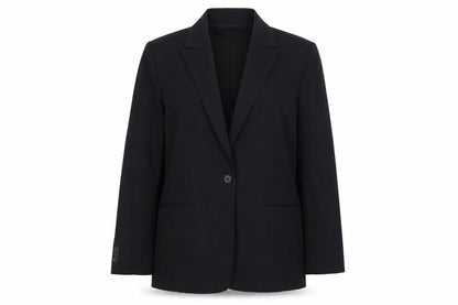Front view of Autograph women’s black polyester jacket suit jacket, size UK 14