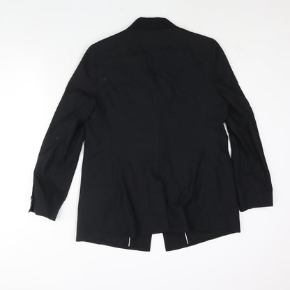 Back view of Autograph women’s black polyester jacket suit jacket, size UK 14