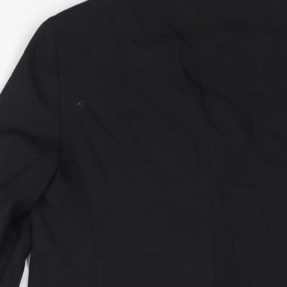 Brand and care label for Autograph women’s black polyester jacket suit jacket, size UK 14