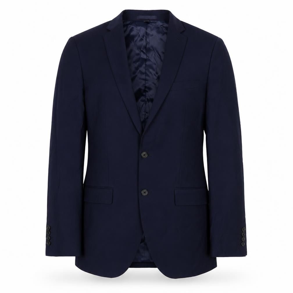 Marks & Spencer Mens Blue Wool Jacket Suit Jacket Size 38 Regular