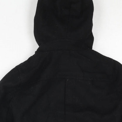 Brand and care label for Zara boys’ black bomber jacket jacket, size 4-5, years zip - toggle hooded