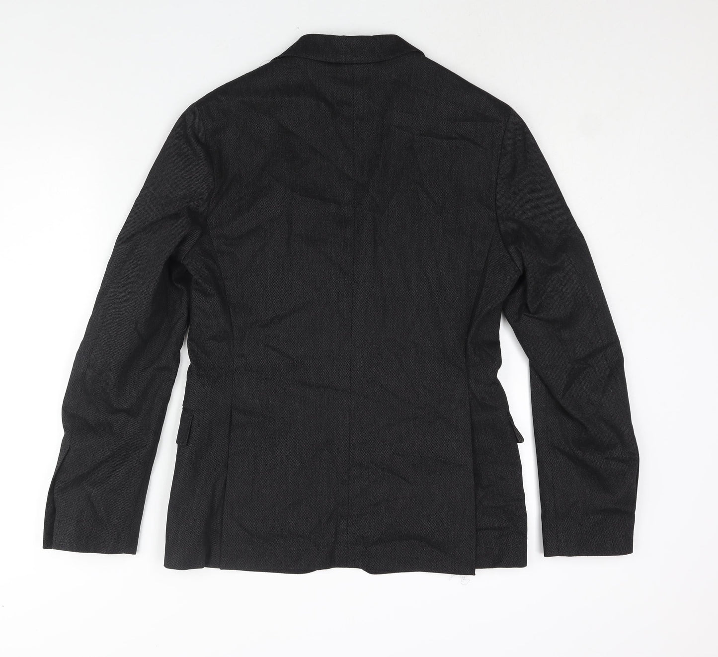 Royal Hem Mens Black Cotton Jacket Suit Jacket Size 36 Regular