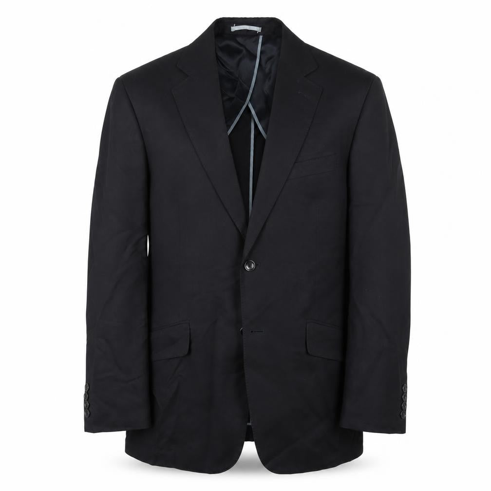 John Lewis Mens Black Silk Jacket Suit Jacket Size 38 Regular