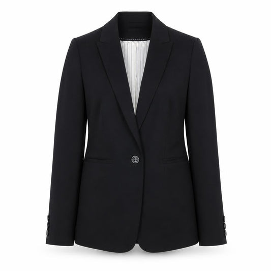 Marks & Spencer Womens Black Polyester Jacket Suit Jacket Size 10