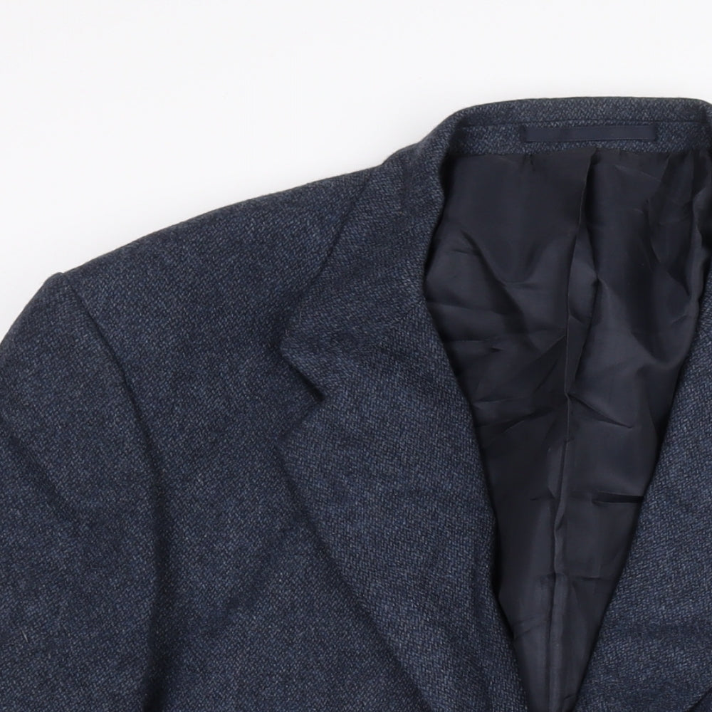 Debenhams Mens Blue Wool Jacket Suit Jacket Size 46 Regular