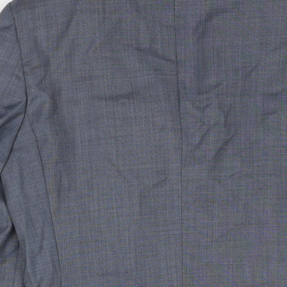 Next Mens Blue Wool Jacket Suit Jacket Size 38 Regular