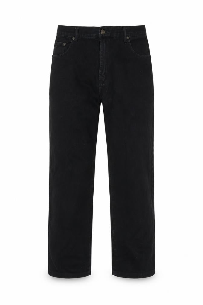 C2 Jeans Mens Black Cotton Straight Jeans Size 33 in L28 in Regular Zip