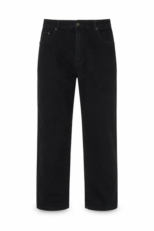 C2 Jeans Mens Black Cotton Straight Jeans Size 33 in L28 in Regular Zip