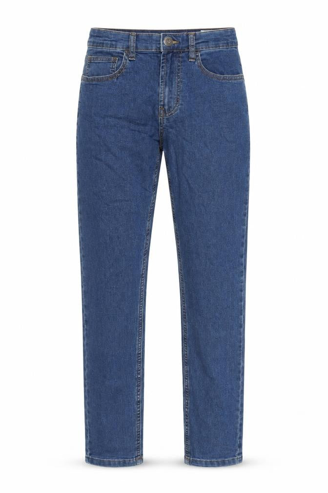 Denim & Co. Womens Blue Cotton Blend Straight Jeans Size 30 in L29 in Regular Zip