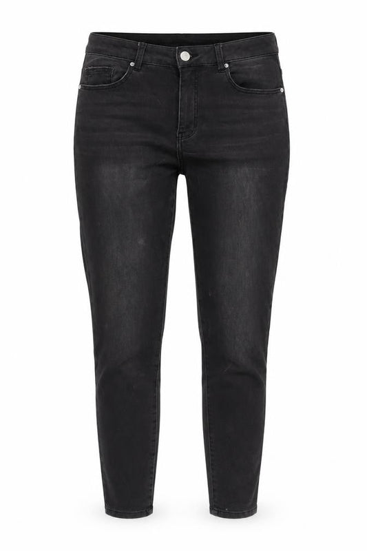 Gemo Womens Grey Cotton Blend Tapered Jeans Size 32 in L28.5 in Regular Zip
