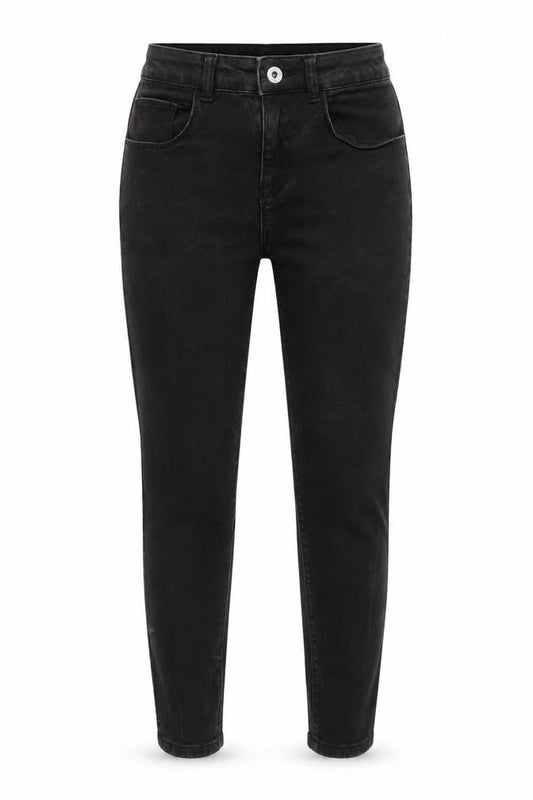 COLLUSION Womens Black Cotton Blend Skinny Jeans Size 8 L20 in Regular Zip