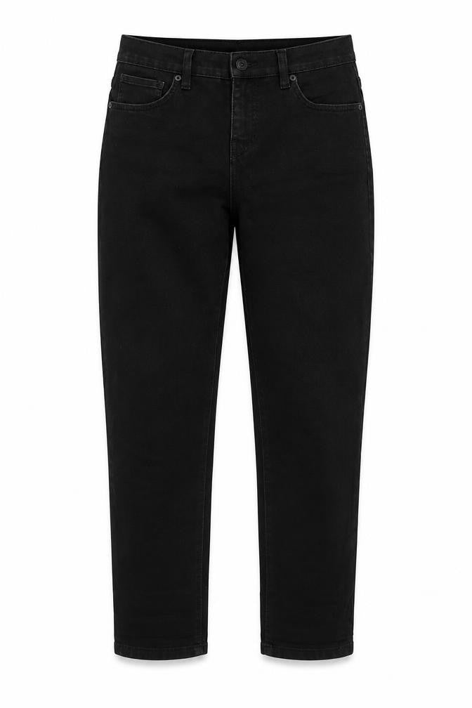 Style&co. Womens Black Cotton Blend Straight Jeans Size 10 L27 in Regular Zip