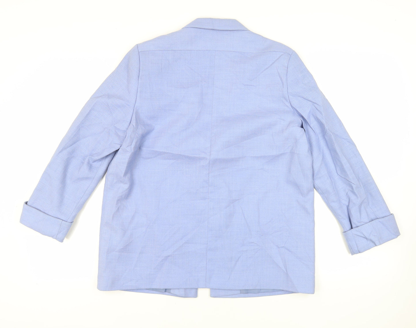 Miss Smith Womens Blue Jacket Blazer Size 12 - Open