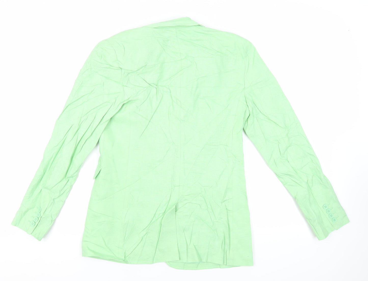 Marks and Spencer Womens Green Jacket Blazer Size 8 Button
