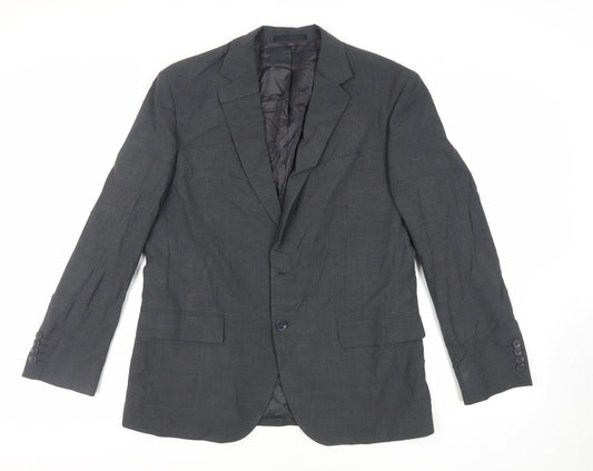 Marks and Spencer Mens Grey Wool Jacket Suit Jacket Size 40 Regular