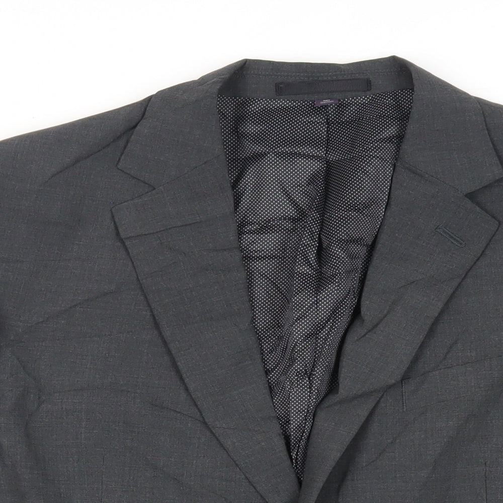 Marks and Spencer Mens Grey Wool Jacket Suit Jacket Size 40 Regular