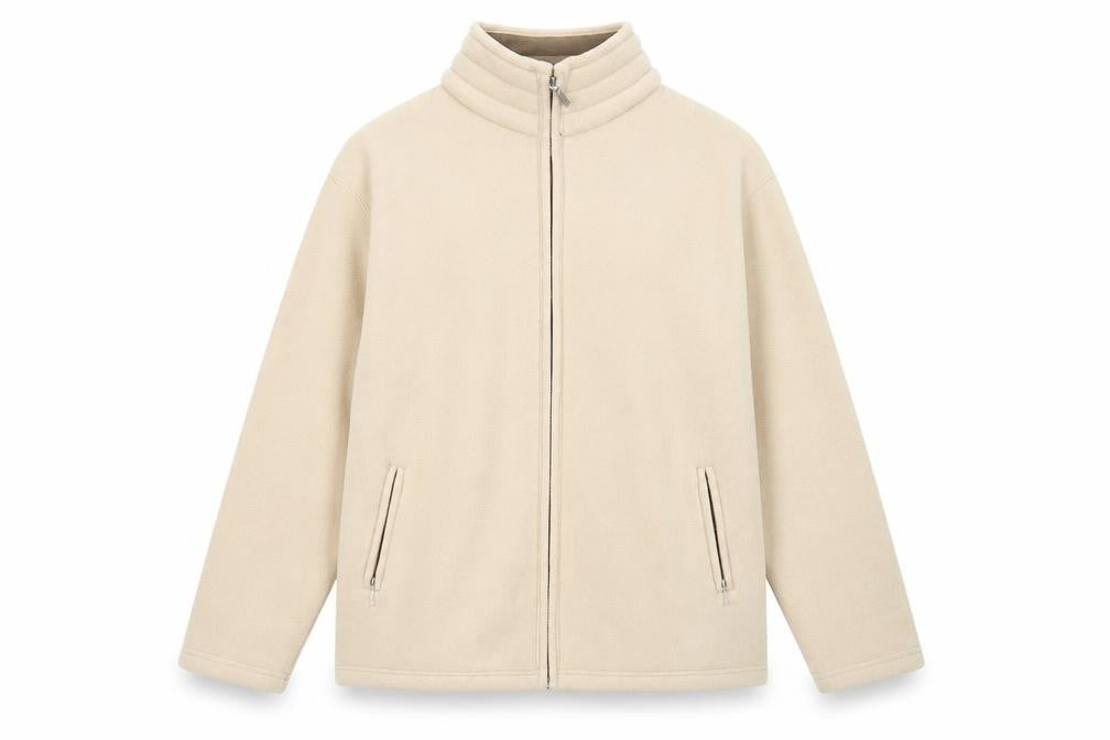 Bonmarché Womens Beige Jacket Size L Zip - Zipped Pockets