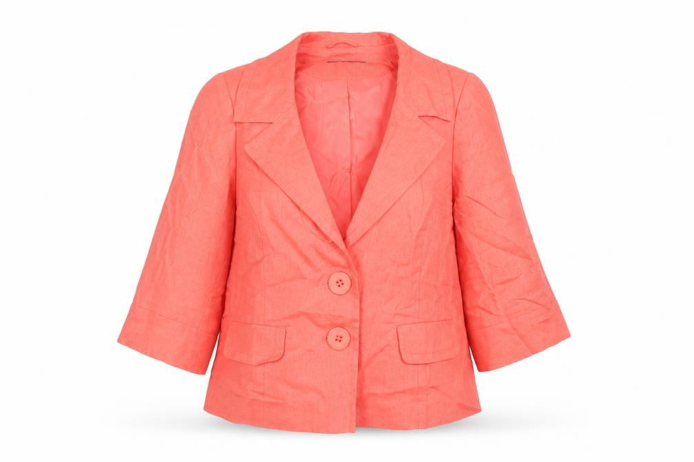 Evans Womens Pink Jacket Blazer Size 16 Button