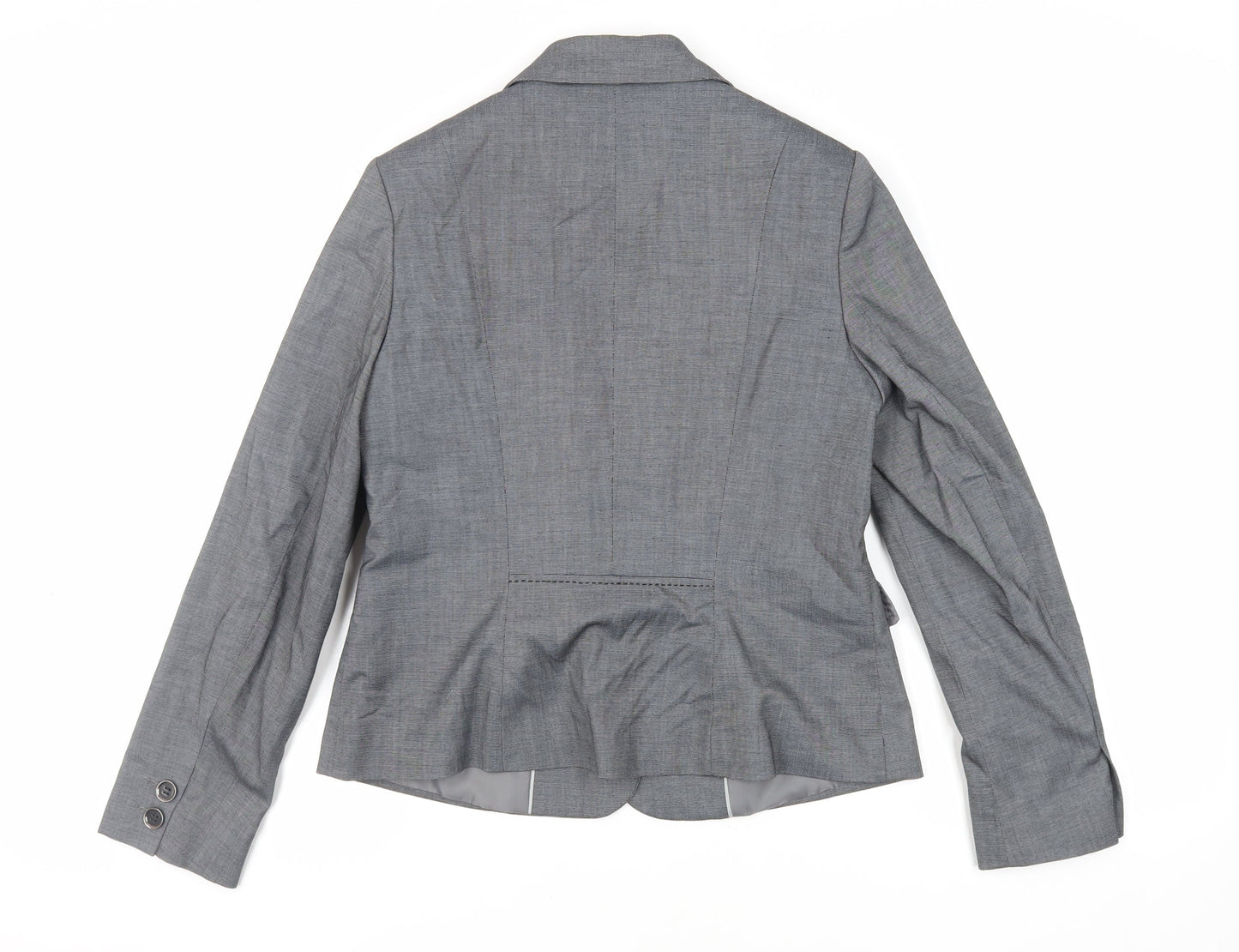 Debenhams Womens Grey Jacket Blazer Size 14 Button