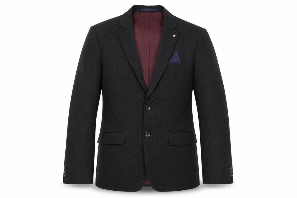 Marks & Spencer Mens Grey Polyester Jacket Suit Jacket Size 38 Regular
