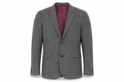 Next Mens Green Plaid Wool Jacket Suit Jacket Size 38 Regular