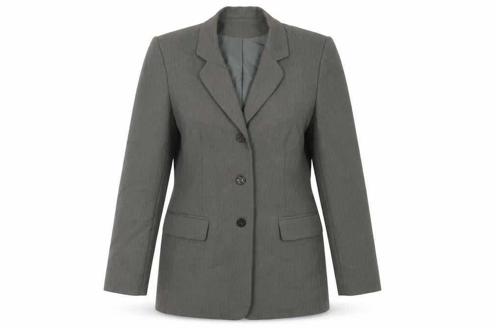 Richards Womens Green Jacket Blazer Size 14 Button