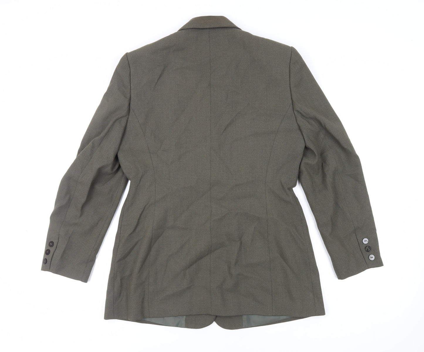 Richards Womens Green Jacket Blazer Size 14 Button