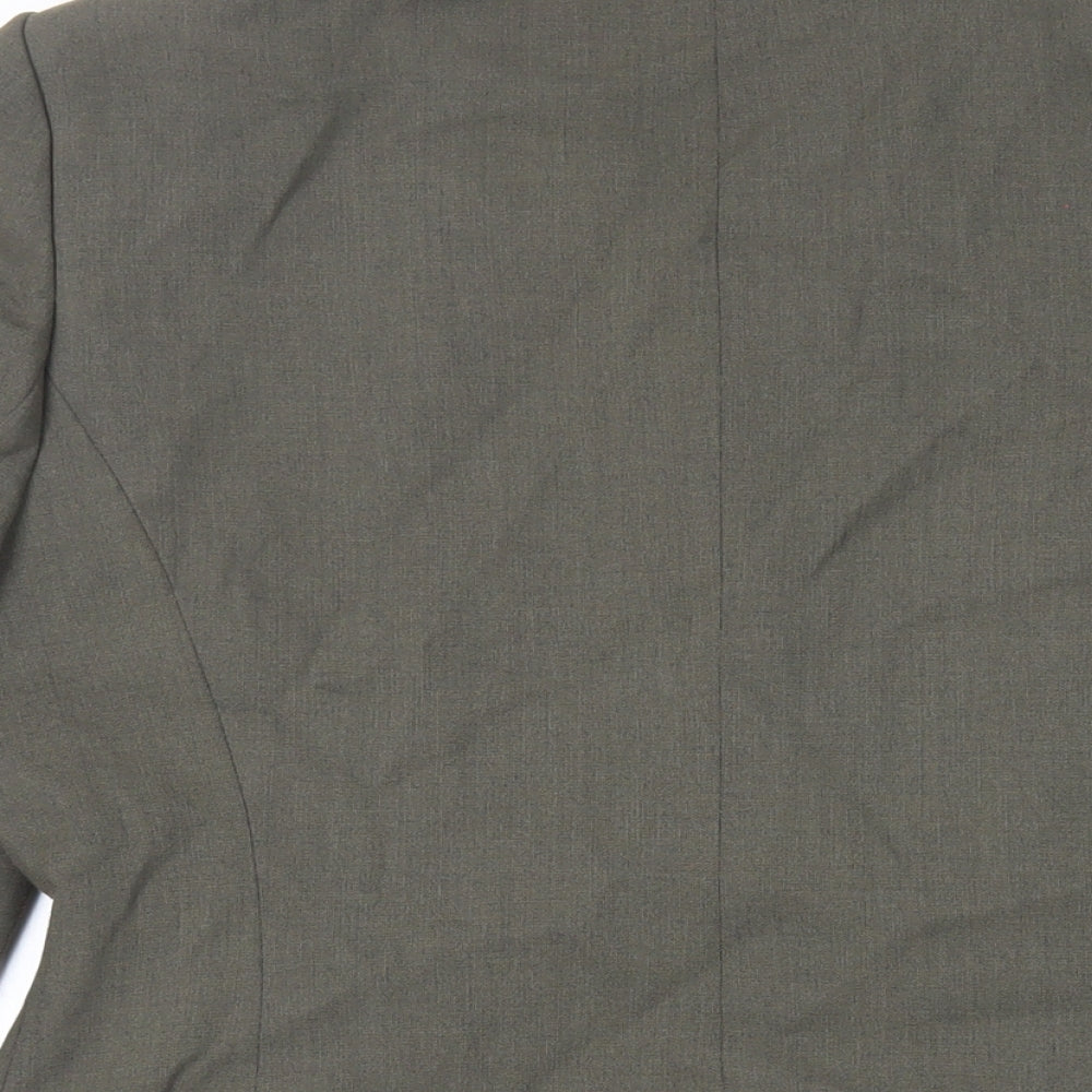 Richards Womens Green Jacket Blazer Size 14 Button