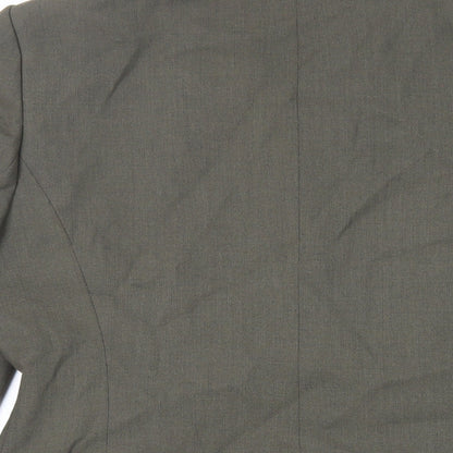 Richards Womens Green Jacket Blazer Size 14 Button