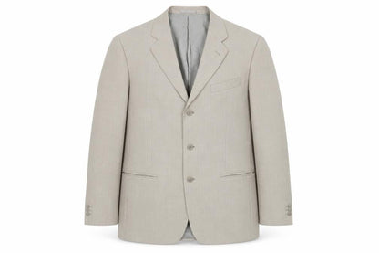 Greenwoods Mens Beige Polyester Jacket Suit Jacket Size 42 Regular