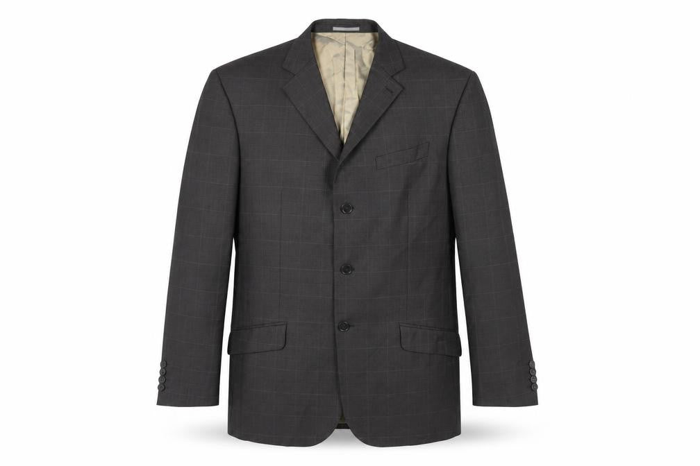 NEXT Mens Brown Check Wool Jacket Suit Jacket Size 44 Regular