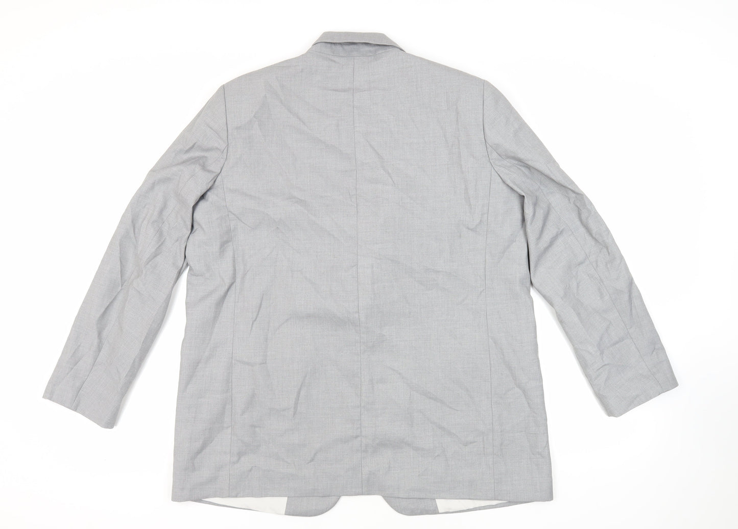 H&M Womens Grey Jacket Blazer Size L Button