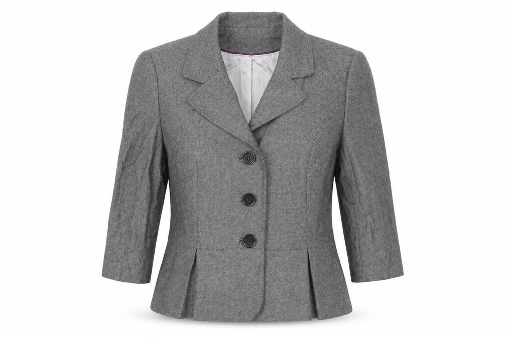 Episode Womens Grey Jacket Blazer Size 16 Button