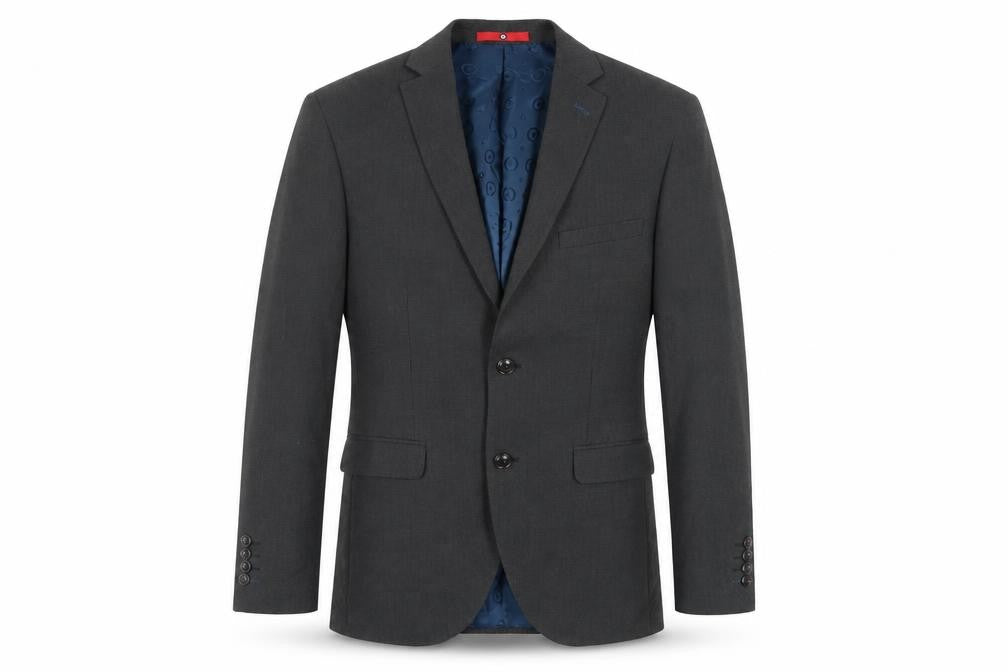 Lambretta Mens Grey Polyester Jacket Suit Jacket Size 36 Regular