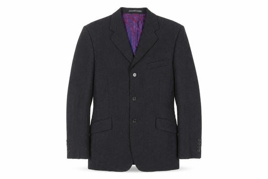 Linea Mens Grey Wool Jacket Blazer Size 40 Regular