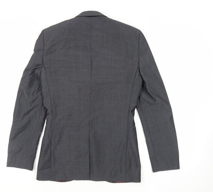 Next Mens Grey Wool Jacket Suit Jacket Size 34 Regular