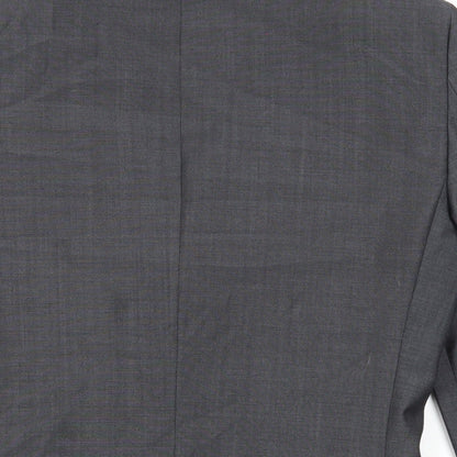 Next Mens Grey Wool Jacket Suit Jacket Size 34 Regular
