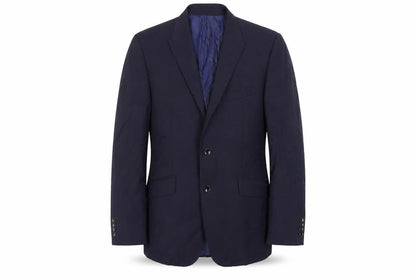 Front view of Autograph men’s blue wool jacket suit jacket, size 42, regular