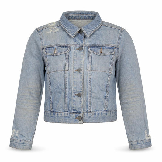 ASOS Womens Blue Jacket Size 10 Zip - Distressed