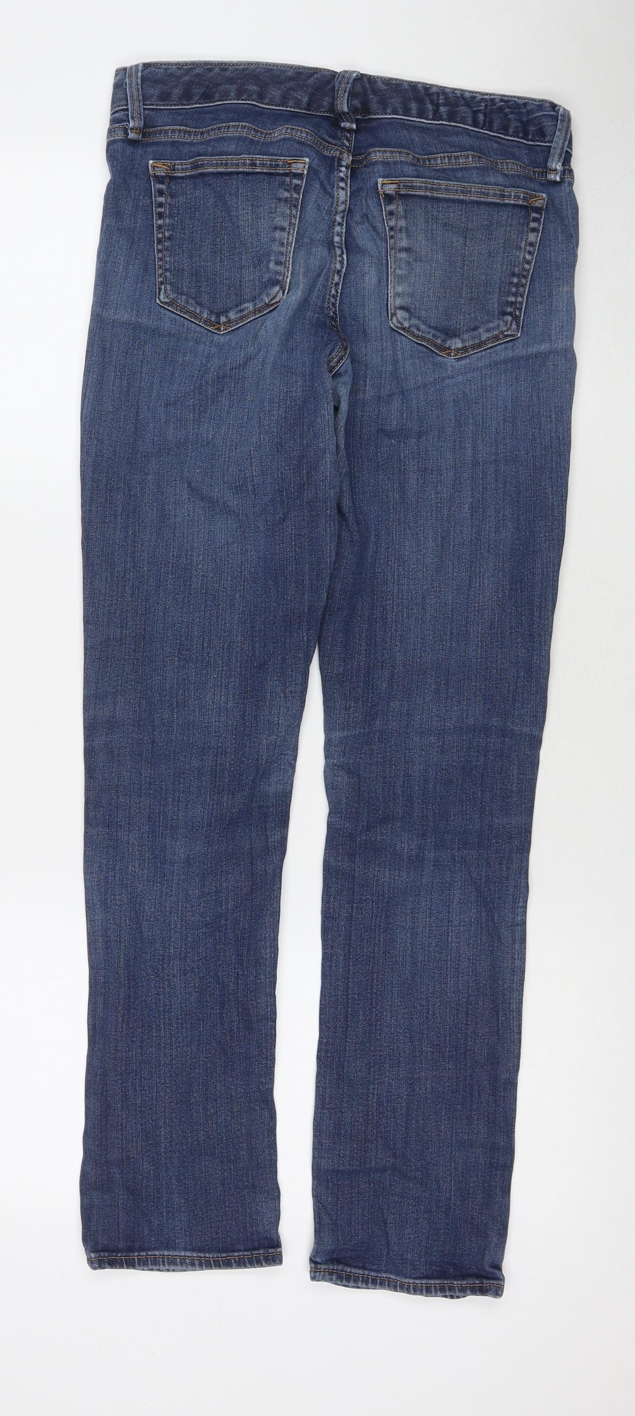 Gap Womens Blue Cotton Skinny Jeans Size 28 in L29 in Regular Zip