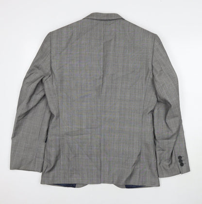 Next Mens Grey Wool Jacket Suit Jacket Size 38 Regular