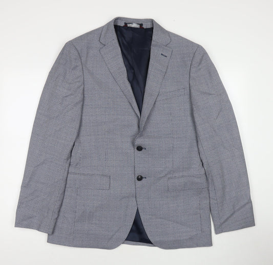 Marks and Spencer Mens Grey Wool Jacket Suit Jacket Size 40 Regular