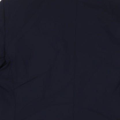 Marks & Spencer Mens Blue Polyester Jacket Suit Jacket Size 40 Regular