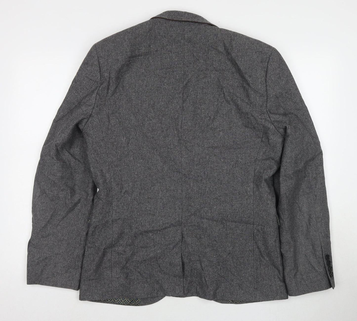NEXT Mens Grey Wool Jacket Suit Jacket Size 40 Regular